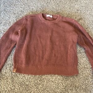 Cozy Knit Sweater in Rust